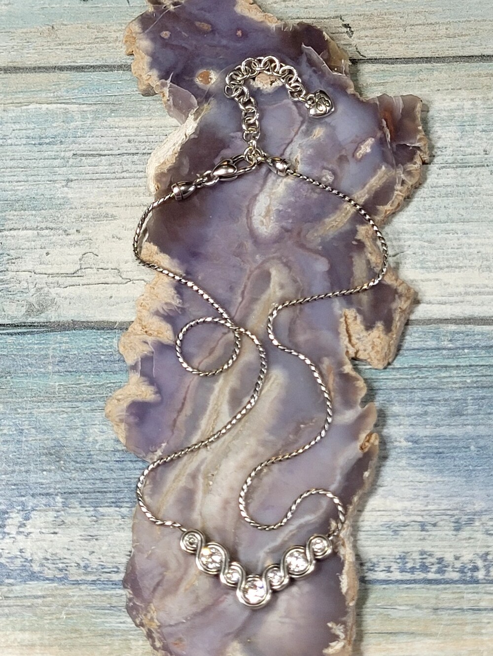 Brighton Silver-tone Crystal Necklace - Women's Jewelry